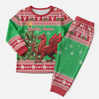 Wales Christmas Pajama Set Welsh Dragon Nadolig Llawen - Wonder Print Shop