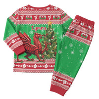 Wales Christmas Pajama Set Welsh Dragon Nadolig Llawen - Wonder Print Shop