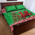 Wales Christmas Quilt Bed Set Welsh Dragon Nadolig Llawen - Wonder Print Shop