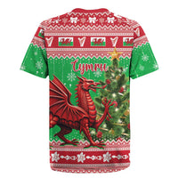 Wales Christmas Rugby Jersey Welsh Dragon Nadolig Llawen - Wonder Print Shop
