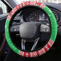 Wales Christmas Steering Wheel Cover Welsh Dragon Nadolig Llawen - Wonder Print Shop
