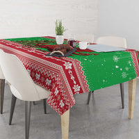 Wales Christmas Tablecloth Welsh Dragon Nadolig Llawen - Wonder Print Shop