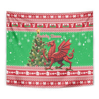 Wales Christmas Tapestry Welsh Dragon Nadolig Llawen - Wonder Print Shop