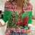 Wales Christmas Women Casual Shirt Welsh Dragon Nadolig Llawen - Wonder Print Shop