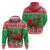 Wales Christmas Zip Hoodie Welsh Dragon Nadolig Llawen - Wonder Print Shop