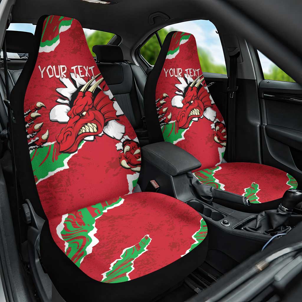 Personalised Wales Car Seat Cover Welsh Dragon - Wonder Print Shop