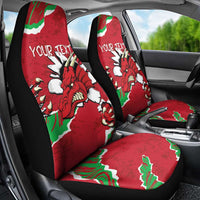 Personalised Wales Car Seat Cover Welsh Dragon - Wonder Print Shop