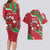 Personalised Wales Couples Matching Long Sleeve Bodycon Dress and Hawaiian Shirt Welsh Dragon - Wonder Print Shop