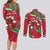 Personalised Wales Couples Matching Long Sleeve Bodycon Dress and Long Sleeve Button Shirt Welsh Dragon - Wonder Print Shop