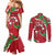 Personalised Wales Couples Matching Mermaid Dress and Long Sleeve Button Shirt Welsh Dragon