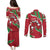 Personalised Wales Couples Matching Puletasi and Long Sleeve Button Shirt Welsh Dragon - Wonder Print Shop