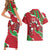 Personalised Wales Couples Matching Short Sleeve Bodycon Dress and Hawaiian Shirt Welsh Dragon - Wonder Print Shop