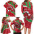 Personalised Wales Family Matching Long Sleeve Bodycon Dress and Hawaiian Shirt Welsh Dragon - Wonder Print Shop
