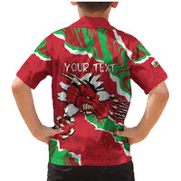 Personalised Wales Family Matching Mermaid Dress and Hawaiian Shirt Welsh Dragon - Wonder Print Shop