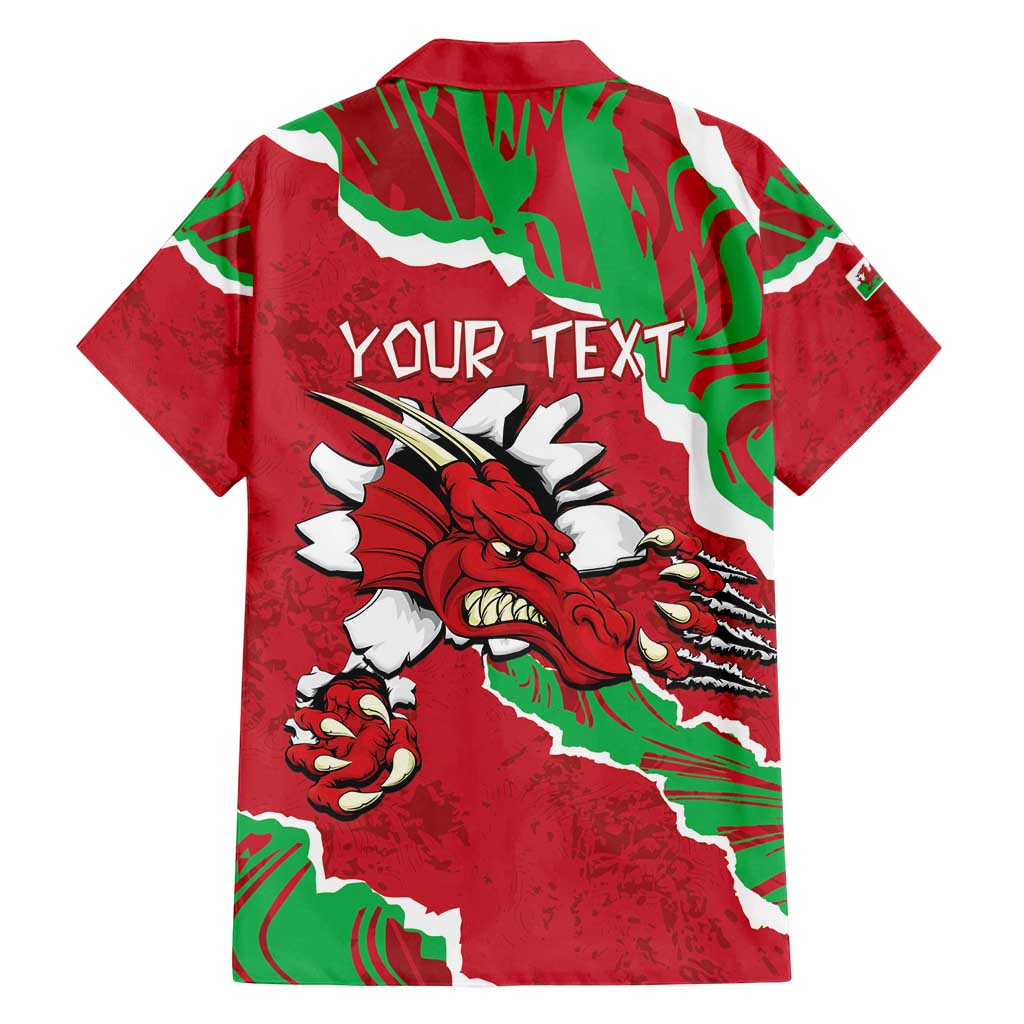 Personalised Wales Family Matching Off Shoulder Maxi Dress and Hawaiian Shirt Welsh Dragon - Wonder Print Shop