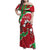 Personalised Wales Family Matching Off Shoulder Maxi Dress and Hawaiian Shirt Welsh Dragon - Wonder Print Shop