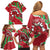 Personalised Wales Family Matching Off Shoulder Short Dress and Hawaiian Shirt Welsh Dragon - Wonder Print Shop