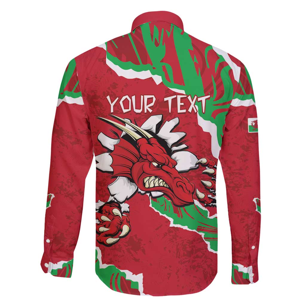 Personalised Wales Family Matching Off Shoulder Short Dress and Hawaiian Shirt Welsh Dragon - Wonder Print Shop