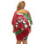 Personalised Wales Family Matching Off Shoulder Short Dress and Hawaiian Shirt Welsh Dragon - Wonder Print Shop
