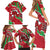 Personalised Wales Family Matching Short Sleeve Bodycon Dress and Hawaiian Shirt Welsh Dragon - Wonder Print Shop
