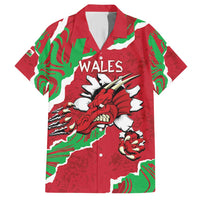 Personalised Wales Family Matching Short Sleeve Bodycon Dress and Hawaiian Shirt Welsh Dragon - Wonder Print Shop