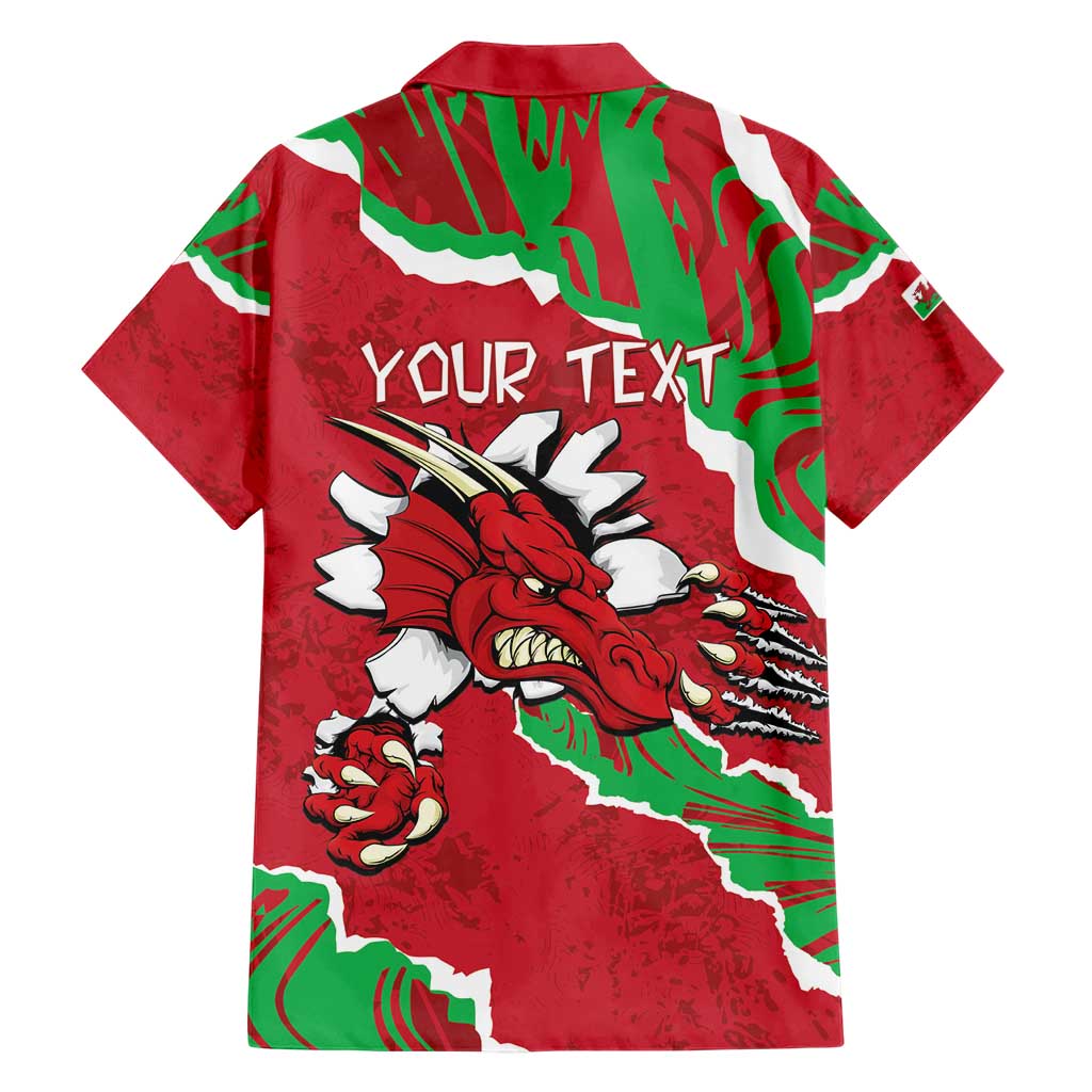 Personalised Wales Family Matching Short Sleeve Bodycon Dress and Hawaiian Shirt Welsh Dragon - Wonder Print Shop