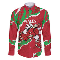 Personalised Wales Family Matching Summer Maxi Dress and Hawaiian Shirt Welsh Dragon - Wonder Print Shop