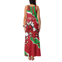 Personalised Wales Family Matching Tank Maxi Dress and Hawaiian Shirt Welsh Dragon - Wonder Print Shop