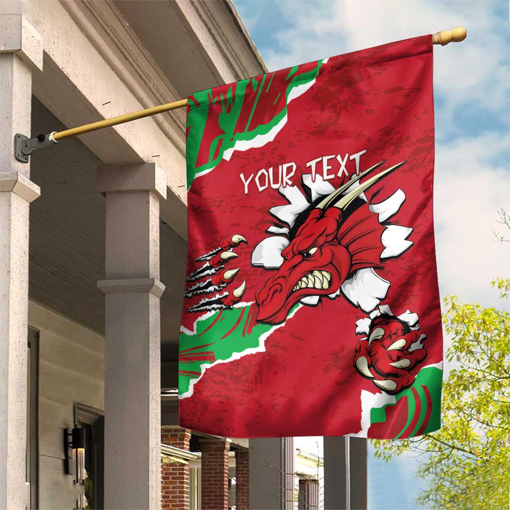 Personalised Wales Garden Flag Welsh Dragon - Wonder Print Shop