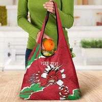Personalised Wales Grocery Bag Welsh Dragon