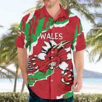 Personalised Wales Hawaiian Shirt Welsh Dragon - Wonder Print Shop