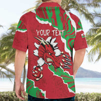 Personalised Wales Hawaiian Shirt Welsh Dragon - Wonder Print Shop