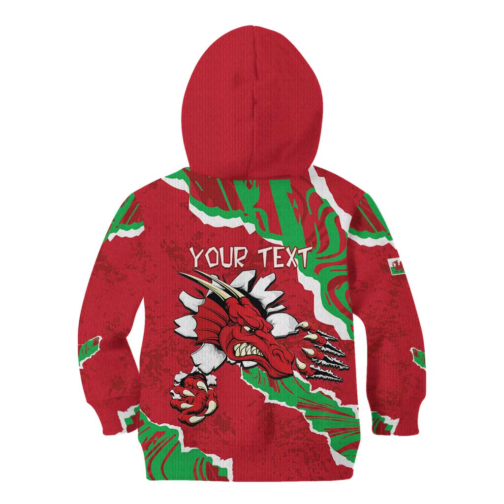 Personalised Wales Kid Hoodie Welsh Dragon - Wonder Print Shop