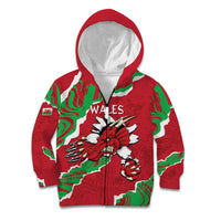 Personalised Wales Kid Hoodie Welsh Dragon - Wonder Print Shop