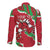 Personalised Wales Long Sleeve Button Shirt Welsh Dragon - Wonder Print Shop