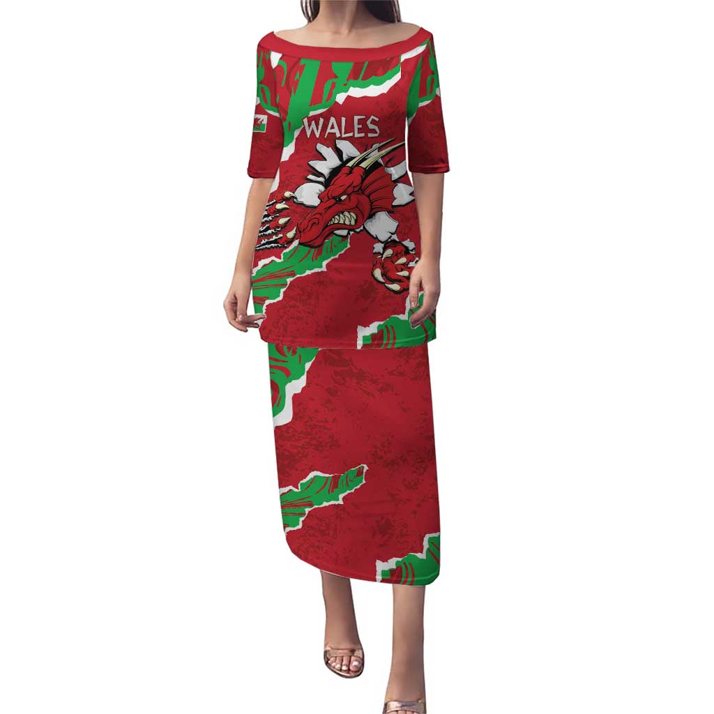 Personalised Wales Puletasi Welsh Dragon - Wonder Print Shop