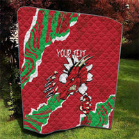 Personalised Wales Quilt Welsh Dragon - Wonder Print Shop