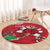 Personalised Wales Round Carpet Welsh Dragon