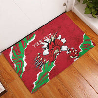 Personalised Wales Rubber Doormat Welsh Dragon - Wonder Print Shop