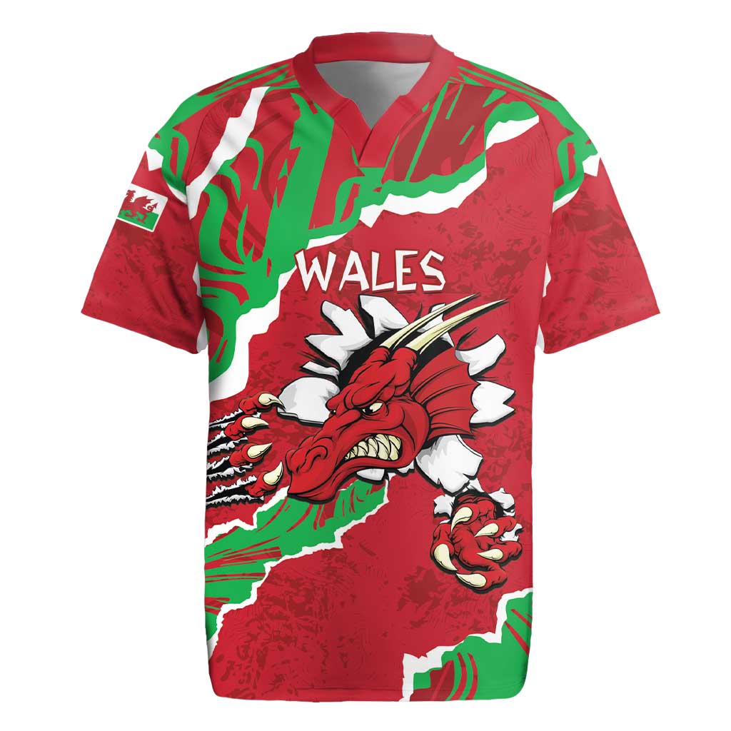 Personalised Wales Rugby Jersey Welsh Dragon - Wonder Print Shop