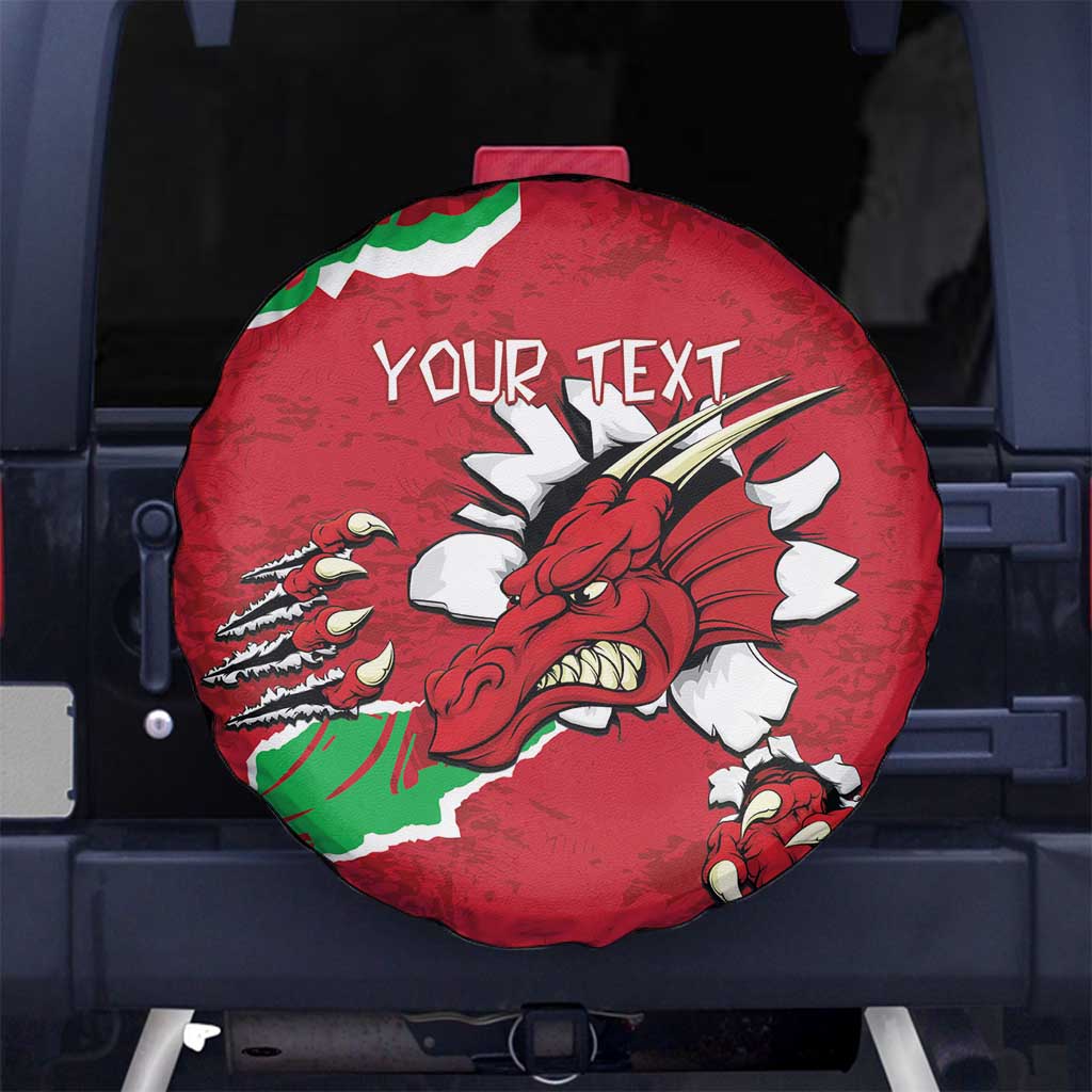Personalised Wales Spare Tire Cover Welsh Dragon - Wonder Print Shop