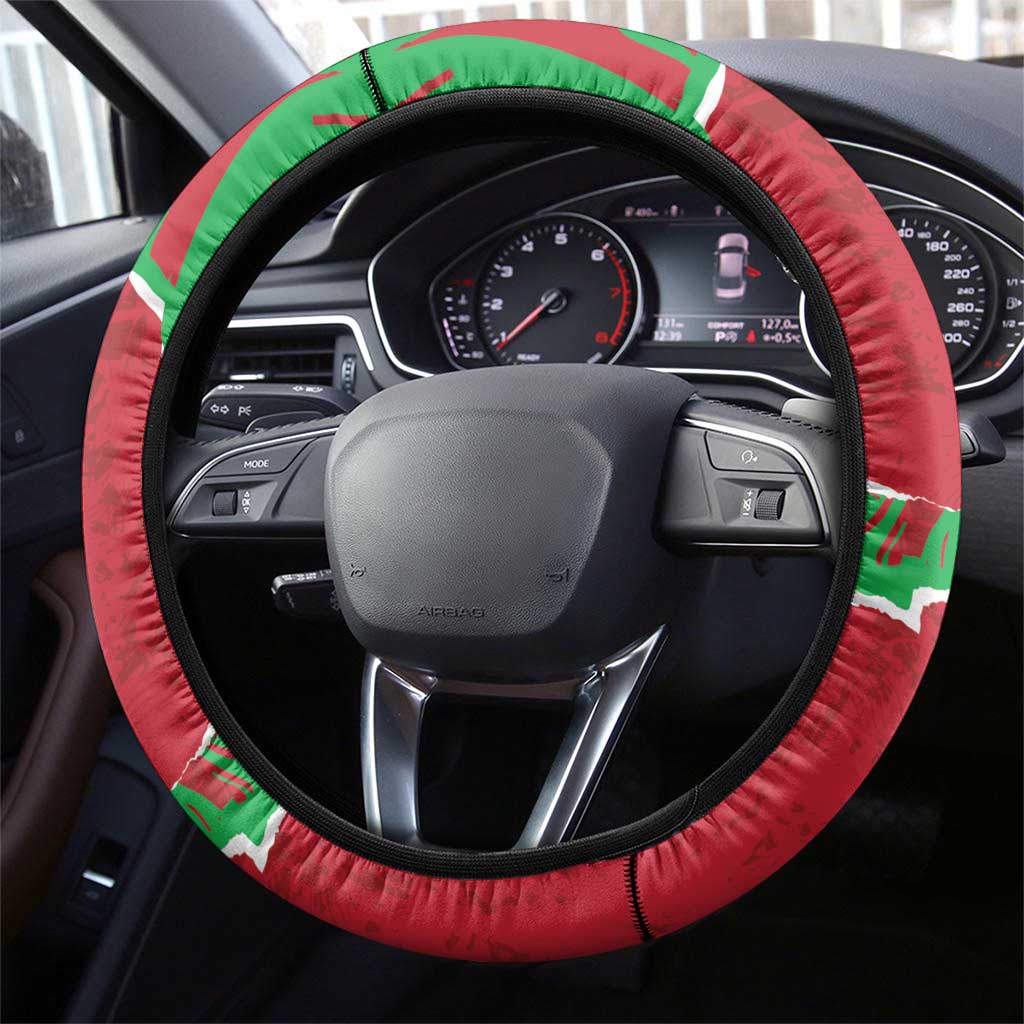 Wales Steering Wheel Cover Welsh Dragon - Wonder Print Shop