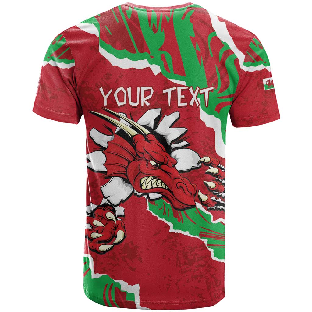 Personalised Wales T Shirt Welsh Dragon - Wonder Print Shop