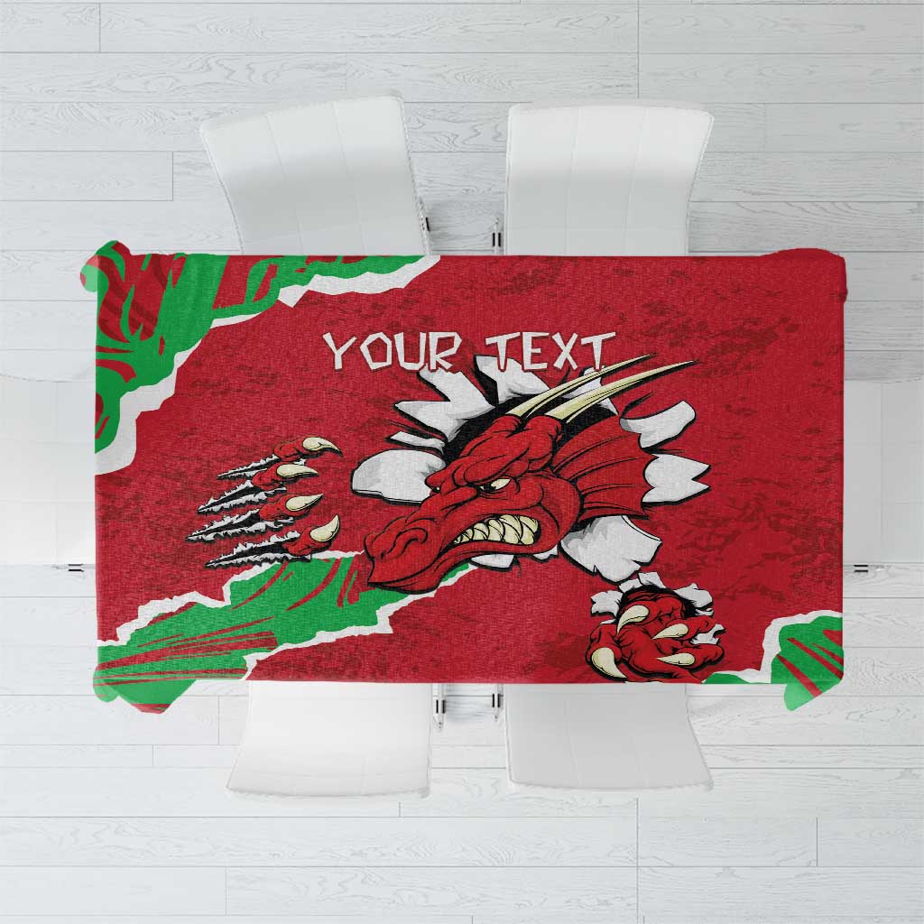 Personalised Wales Tablecloth Welsh Dragon - Wonder Print Shop