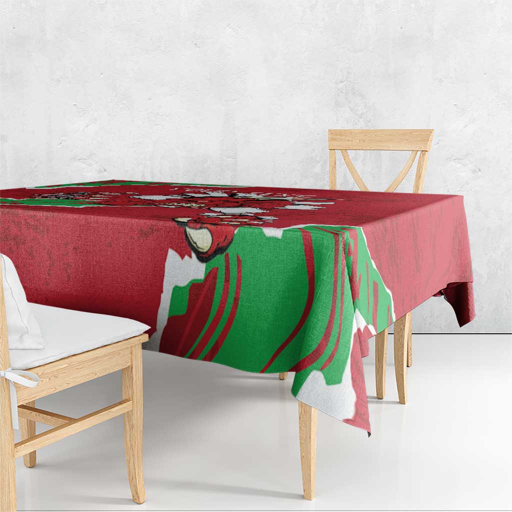 Personalised Wales Tablecloth Welsh Dragon - Wonder Print Shop