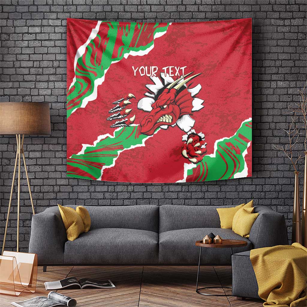 Personalised Wales Tapestry Welsh Dragon - Wonder Print Shop
