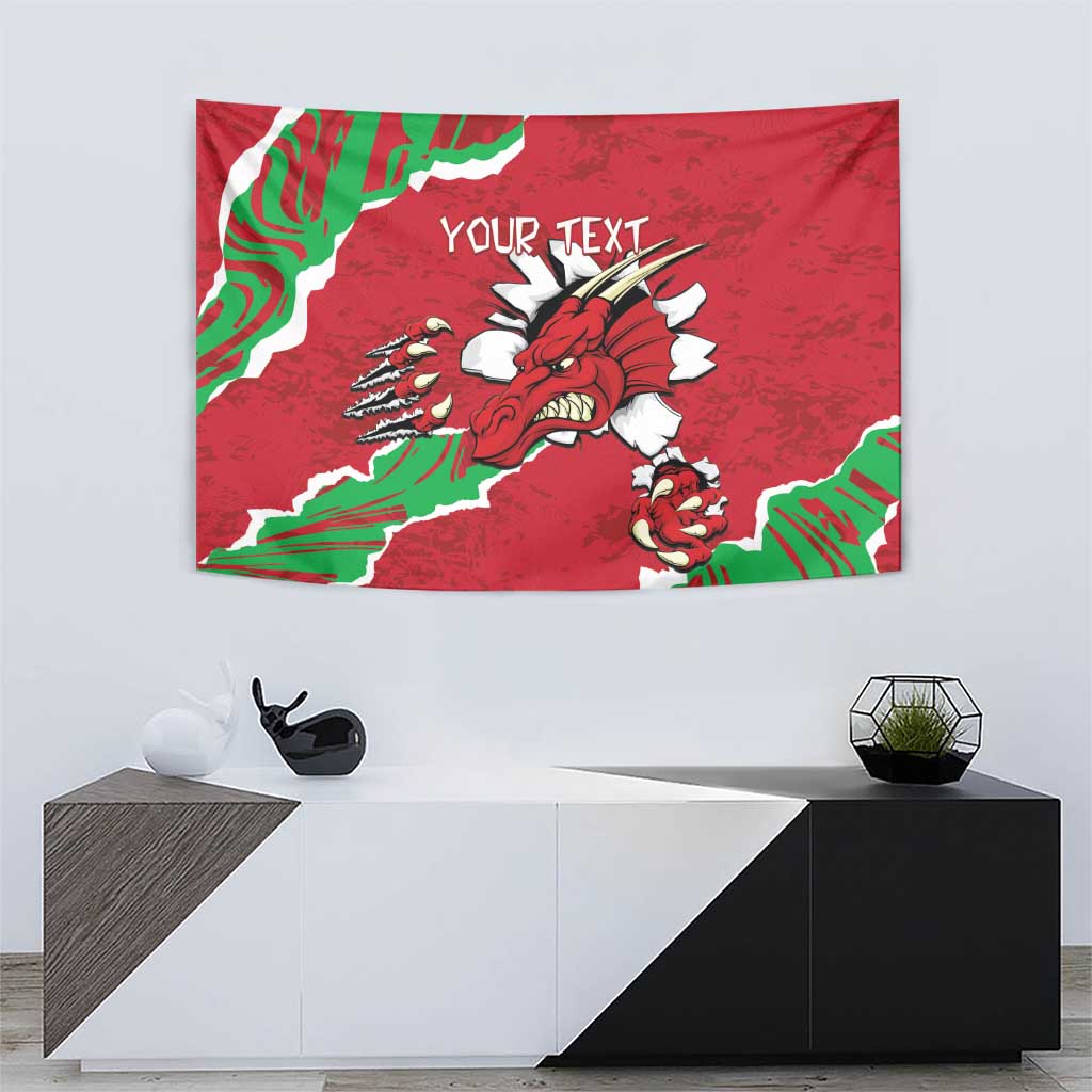 Personalised Wales Tapestry Welsh Dragon - Wonder Print Shop