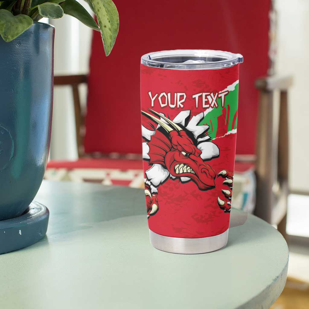 Personalised Wales Tumbler Cup Welsh Dragon - Wonder Print Shop