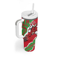 Personalised Wales Tumbler With Handle Welsh Dragon - Wonder Print Shop
