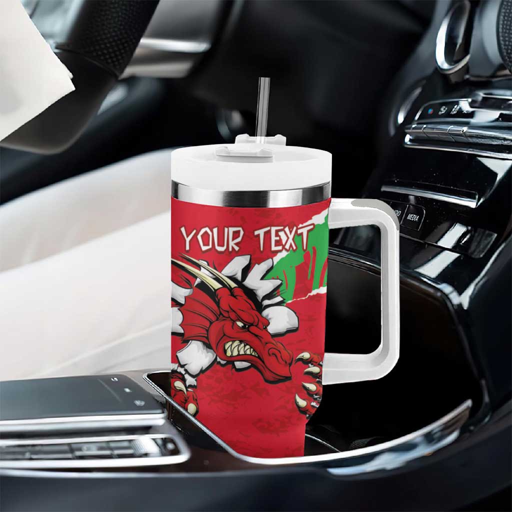 Personalised Wales Tumbler With Handle Welsh Dragon - Wonder Print Shop